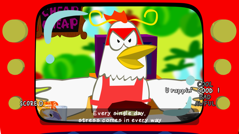 YOU. YOU ARE THE STRESS, CHICKEN.